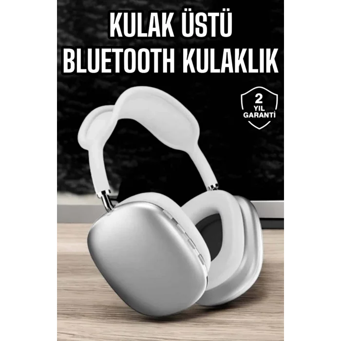 P9 Air Max Kablosuz 5.0 Mikrofonlu Bluetooth Kulaklık Beyaz Yüksek Ses Kaliteli