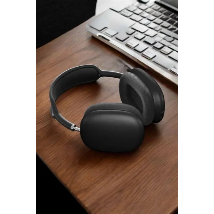 P9 Plus Kulaklık Siyah Bluetooth Bağlantılı Kulak Üstü Kablosuz ANC Özelliği