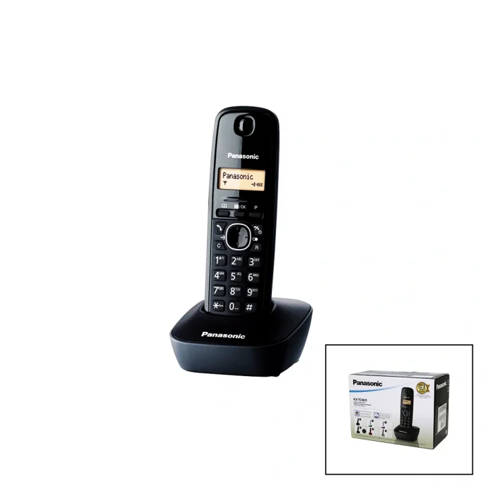 PANASONİC KX-TG1611 SİYAH - OVAL KABLOSUZ DİJİTAL TELSİZ TELEFON (5047)