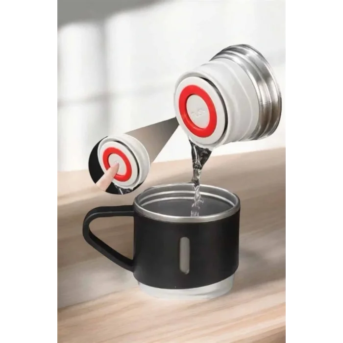 Paslanmaz Çelik 3’lü Termos Seti Vakumlu ve 8 Saat Isı Koruma