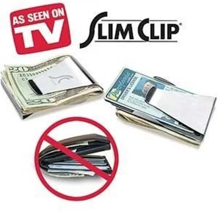 Paslanmaz Çelik Cüzdan Slim Clip (5047)