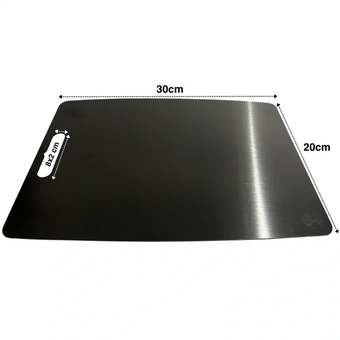 Paslanmaz Çelik Kesme Tahtası  20X30 cm Mutfak Sebze Et Kesme Tahtası Doğrama Tahtası Mutfak Aksesuarları (5047)