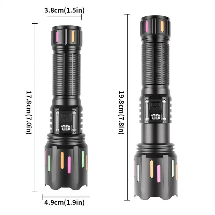 PeakStar Ps-9954 30w Zoomlu Led Powerbank Özellikli Şarjlı Profesyonel El Feneri