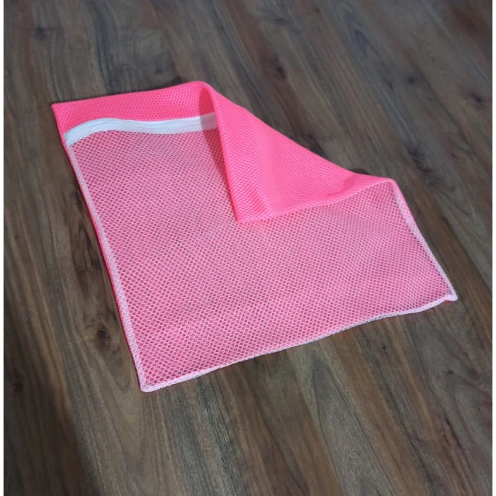 Pembe Fermuarlı - Hassas Çamaşır Terlik  Ayakkabı Yı Filesi Büyük Boy