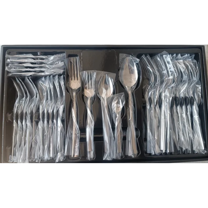 Pırlanta 30 Parça 6 Kişilik Çatal Kaşık Takımı 30 Parça Kutulu Hediyelik Çeyizlik Takım