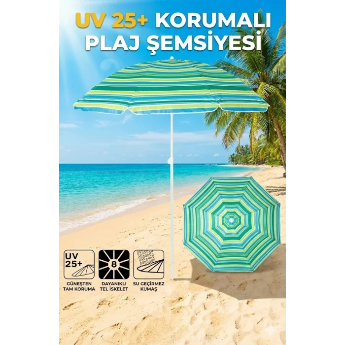 Plaj Şemsiyesi Sabit 180 cm