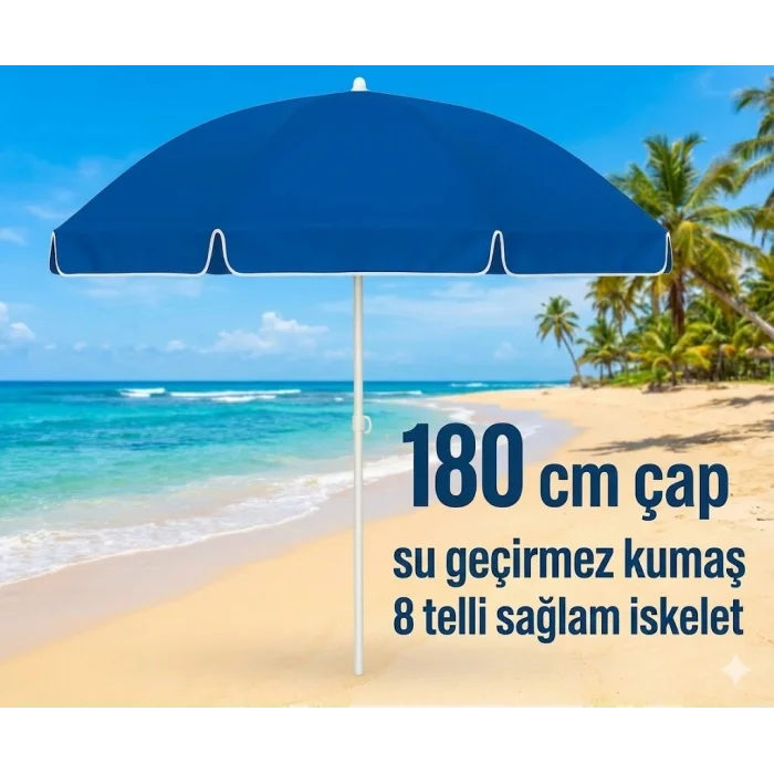Plaj Şemsiyesi Sabit 180 cm