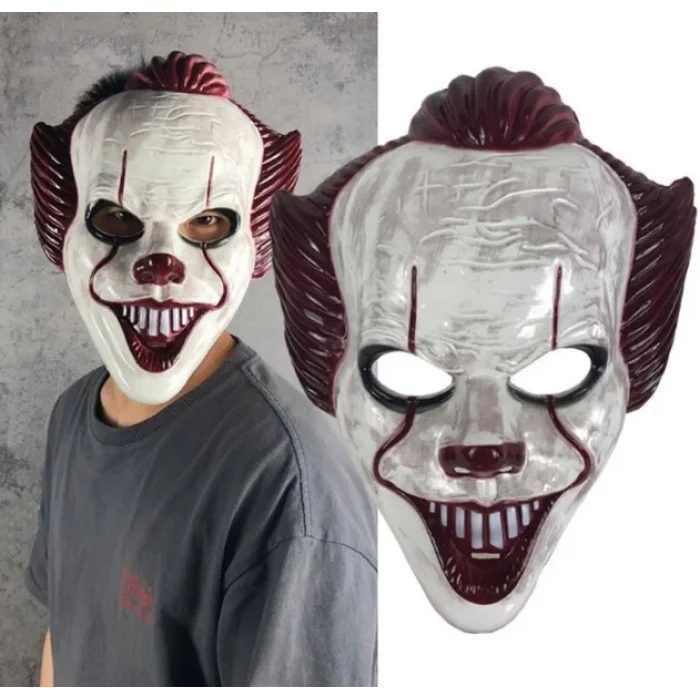 Plastik Joker Maskesi Killer Palyaço Maskesi (5047)