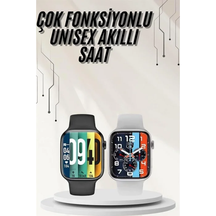 Plastik Kordonlu Kalp Atışı Uyku Takibi ve Çağrı Cevaplayabilen Akıllı Saat