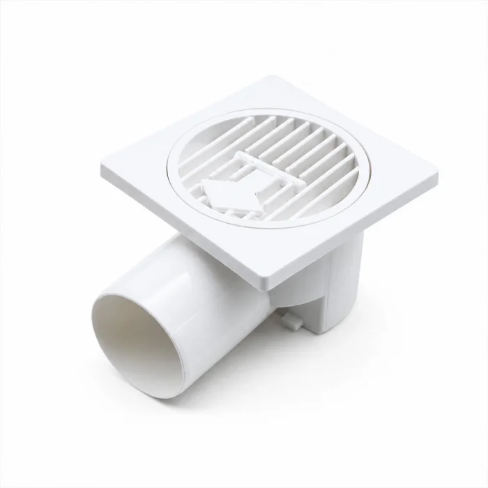 PLASTİK YER SÜZGEÇ - SİFON GİDER KAPAK YANDAN 10X10X50 (5047)