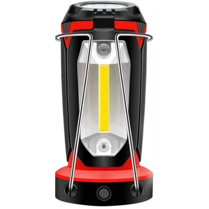 Polizei P-8801 ŞARJLI KATLANABİLİR 3XCOB LED+ 3W LED ÇOK FONKSİYONLU KAMP FENERİ