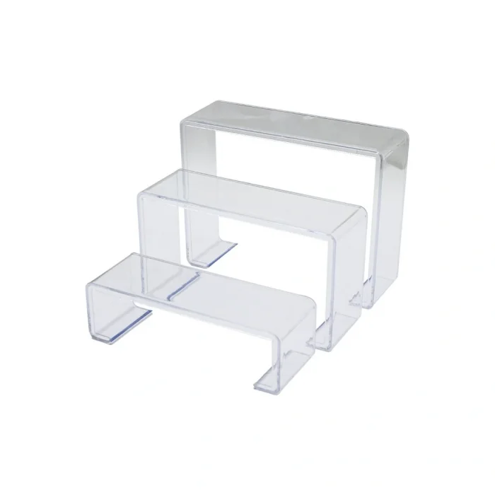 POŞETLİ 3 BOY MERDİVEN TEŞHİR AYAK YÜKSEKLİK: 6-11.5-16.5CM DERiNLİK: 6.5CM EN: 19.5-20.5-21.5CM (5047)