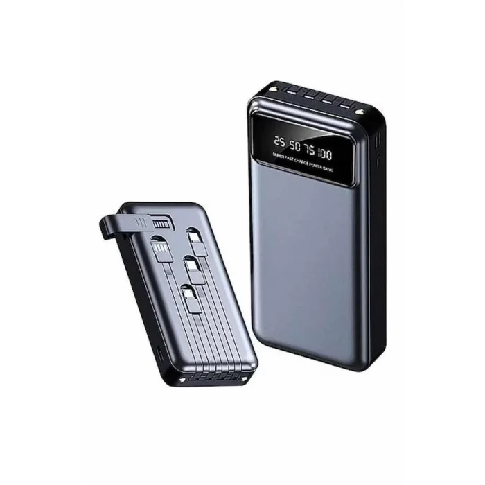 Powerbank 20.000 MAH Hızlı Şarj Özellikli Taşınabilir USB Girişli