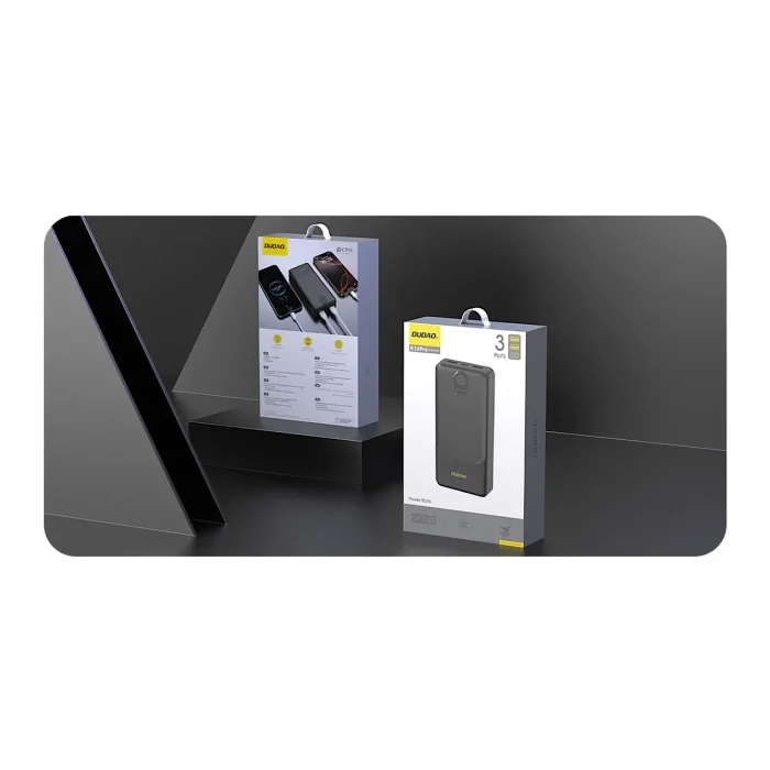 Powerbank Dudao K10Pro 2.4A 20000mAh 2 x USB-A - Siyah (5047)