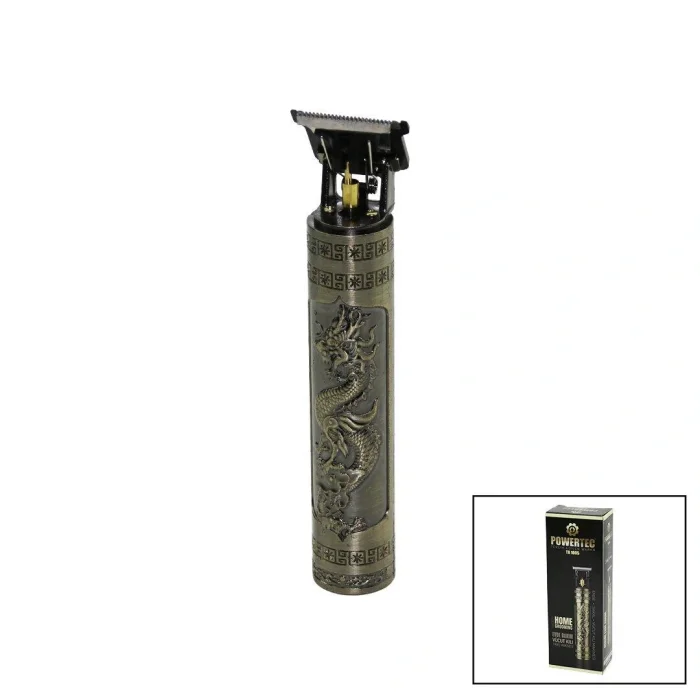 TR-1005 MAT GÜNLÜK EVDE BAKIM VÜCUT KILI ENSE - SAKAL TRAŞ MAKİNESİ USB ŞARJLI BASKILI GÖVDET BIÇAK (5047)