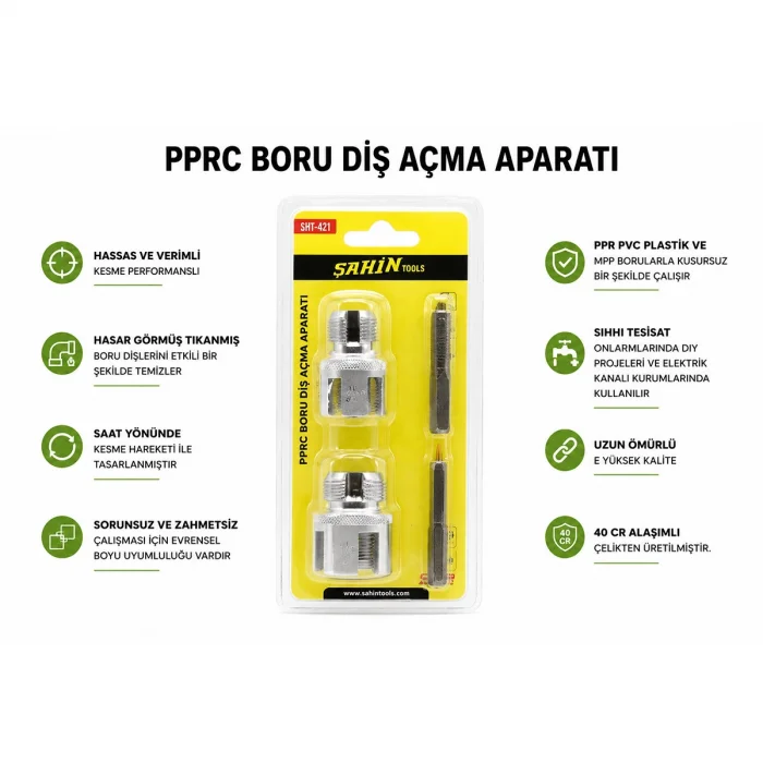 PPRC BORU DİŞ AÇMA MATKAP UÇ APARAT (5047)
