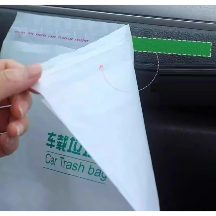 Pratik Su Geçirmez Oto Araba Çöp Poşeti Yapışkanlı 20 Adet (5047)