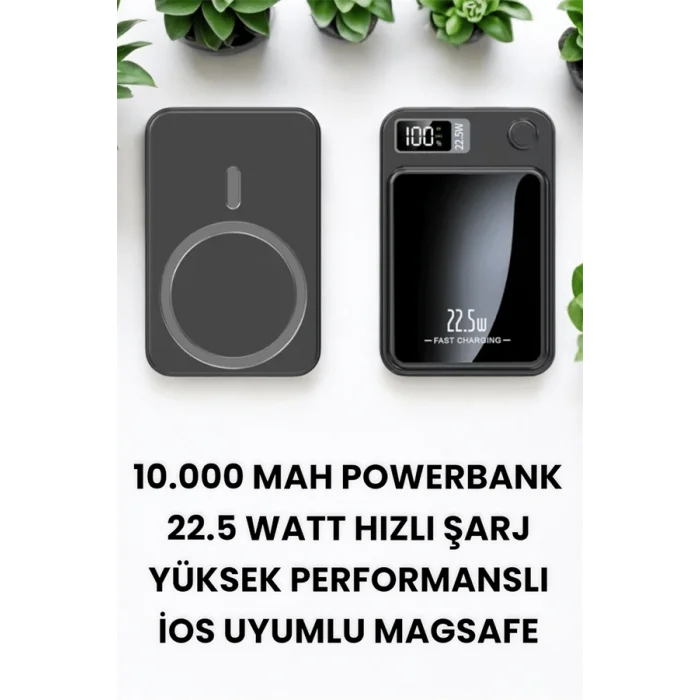 Pratik ve Taşınabilir 10.000 mAh Wireless Powerbank Hızlı Şarj Avantajı
