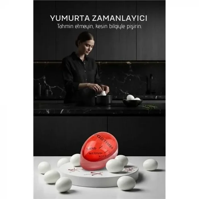 Premium Hassas Isı Sensörlü Yumurta Zamanlayıcı - Profesyonel Mutfak Tipi Mükemmel Pişirme Rehberi  717829