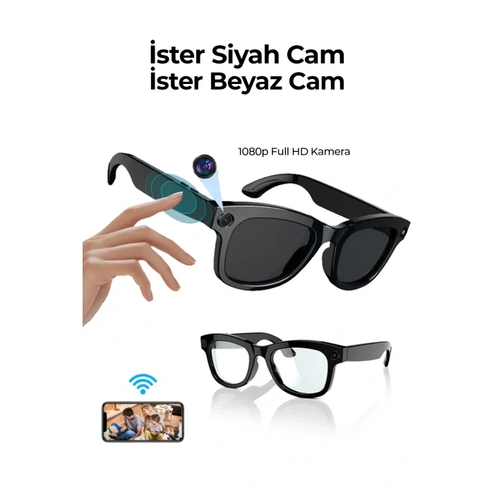 Pro Max Akıllı Gözlük Kameralı Yapay Zeka,müzik Dinleme,telefon İle Konuşma Bluetooth