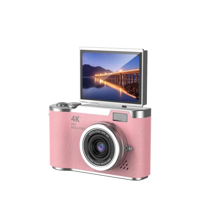 Profesyonel Çekim İçin 48 MP Kamera 18x Zoom Flip Ekran Dijital Kamera
