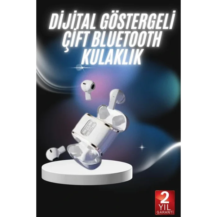 Profesyonel Dijital Göstergeli Düşük Gecikme Bluetooth Kulaklık Çift Kulaklık