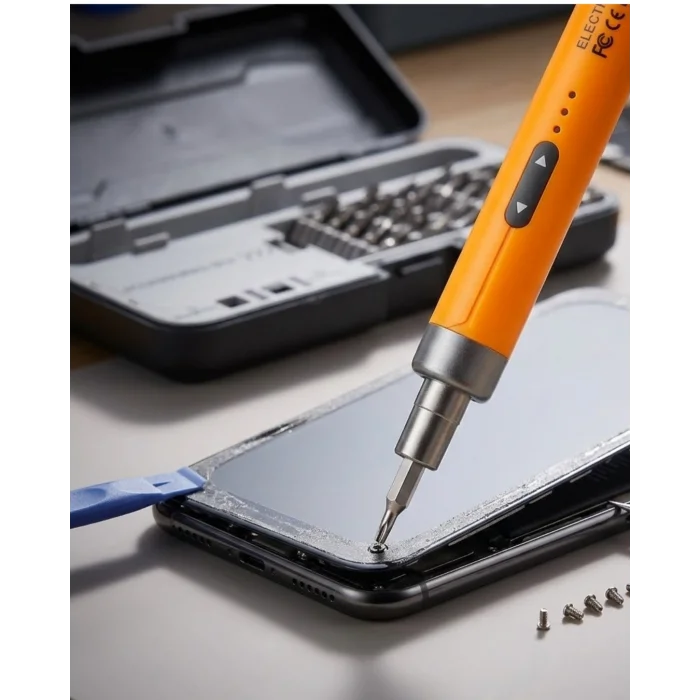 Profesyonel Elektrikli Tornavida Seti 600mAh Şarjlı 38 Parça Hassas Vida Seti