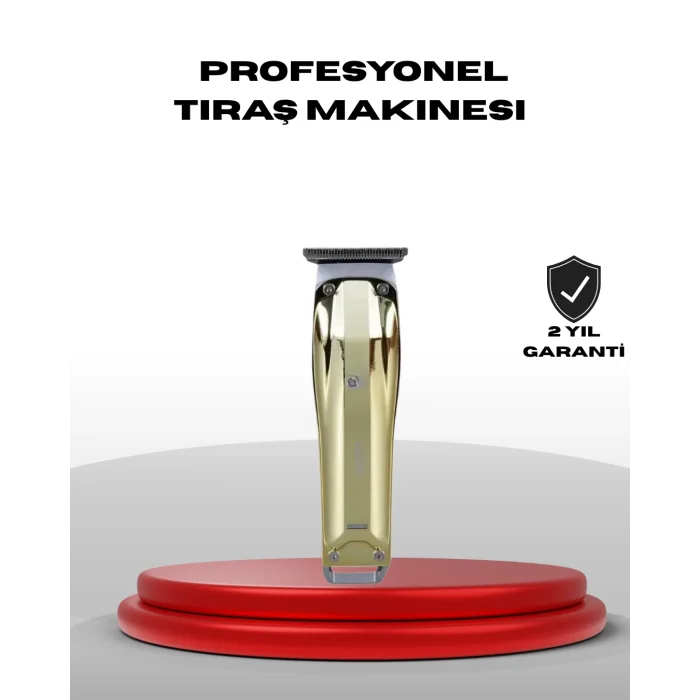 Profesyonel Saç ve Sakal Kesme Tıraş Makinesi USB Şarjlı Güçlü Motorlu