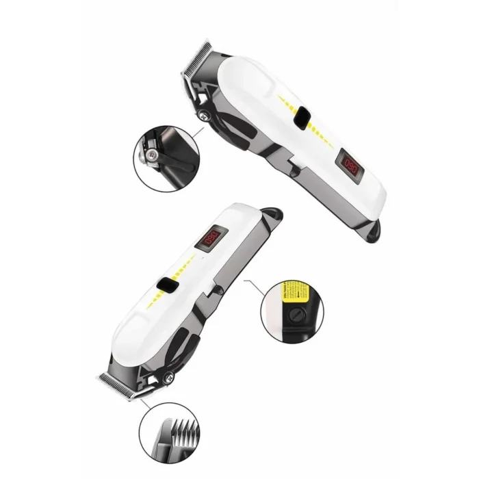 Profesyonel Şarjlı Tıraş Makinesi Turbo Kablosuz Saç Kesme Makinesi