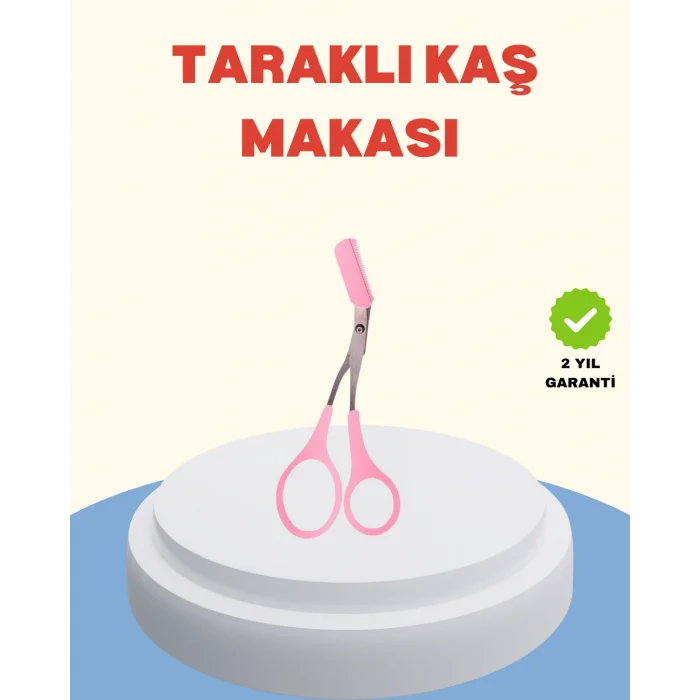 Profesyonel Taraklı Kaş Makası – Evde ve Salon Kullanımına Uygun