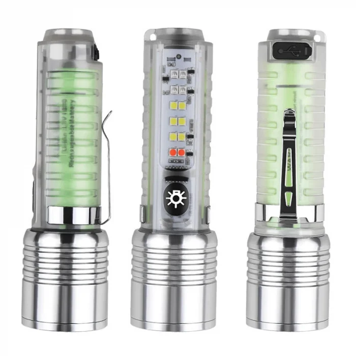 Profesyonel TG LED Güçlü 8 Modlu Type-C 1000 Lümen  lı Şarjlı El Feneri