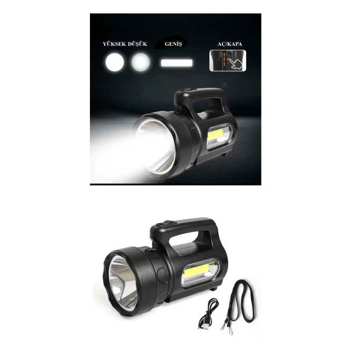 Profesyonel Ultra Güçlü LED El Feneri - Yüksek Performanslı 900 Lümen Aydınlatma