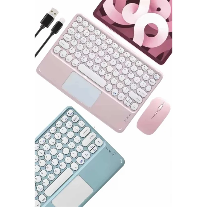 Profesyonel Wifi Q Klavye Bluetooth Klavye Touchpad 10.8 Inç Yeni Nesil