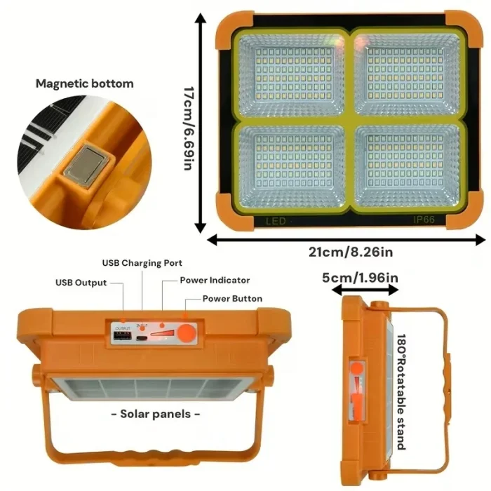 ProKAMA Ledli Solar Projektör 200W BK-200W (5047)