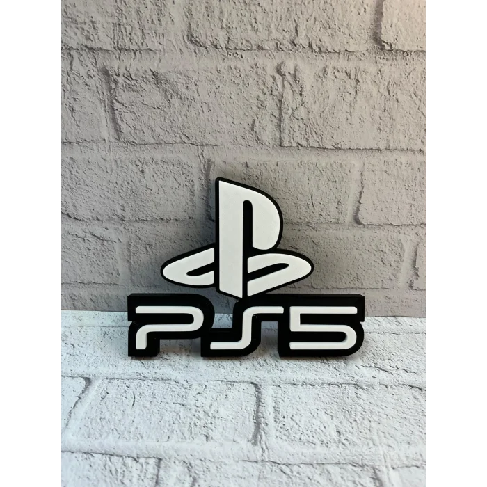 PS5 Logo Dekoratif Duvar Süsü Oyun Odası ve Salon Uyumu