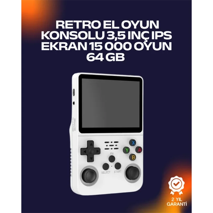 Retro Oyun Cihazı – Çift MicroSD Desteği, Çoklu Platform Uyumu, 3200 mAh Batarya