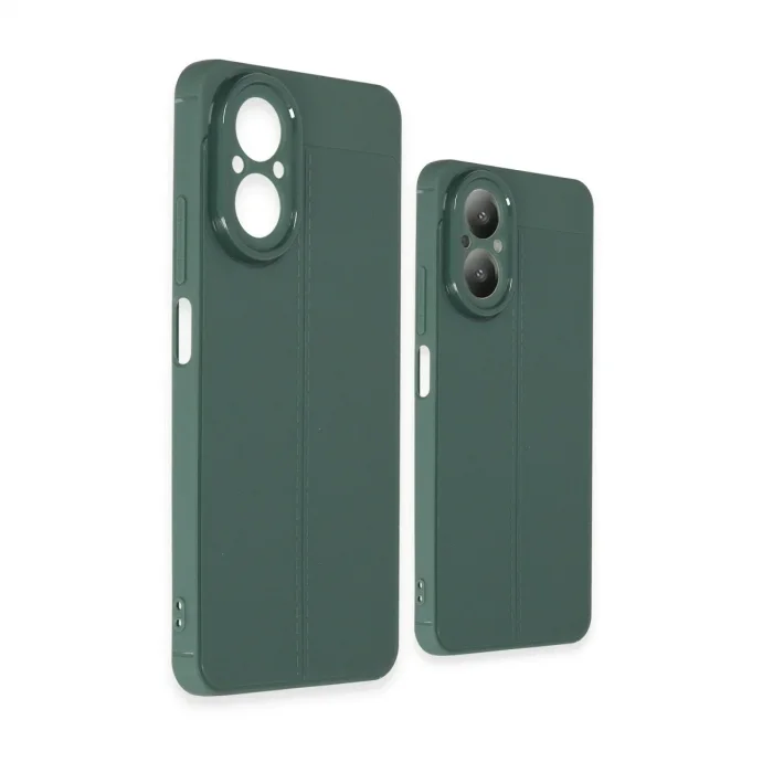 Realme 12 Lite Kılıf Auto Focus Kapak - Koyu Yeşil