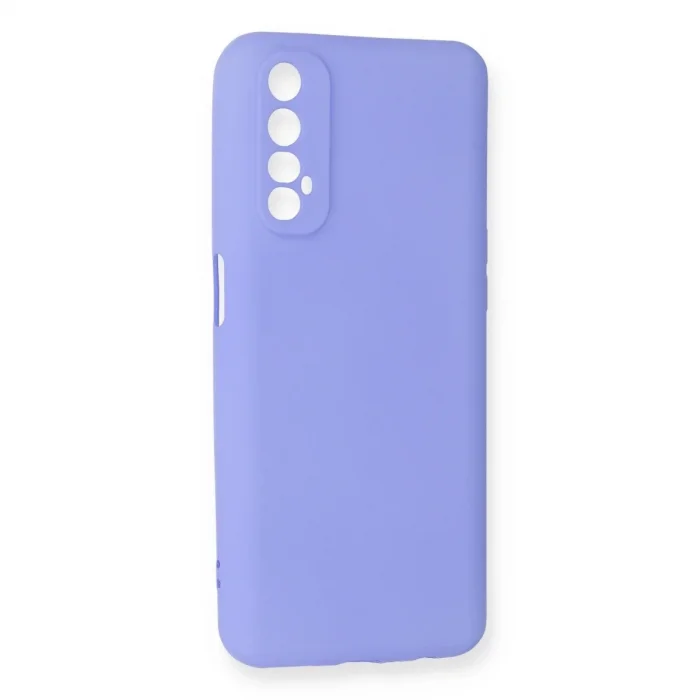 Realme 7 Kılıf First Silikon - Lila