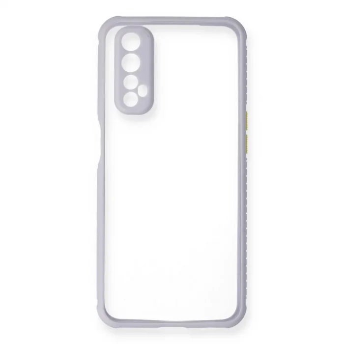 Realme 7 Kılıf Miami Şeffaf Silikon - Lila