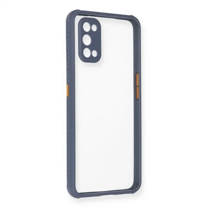 Realme 7 Pro Kılıf Miami Şeffaf Silikon - Gri