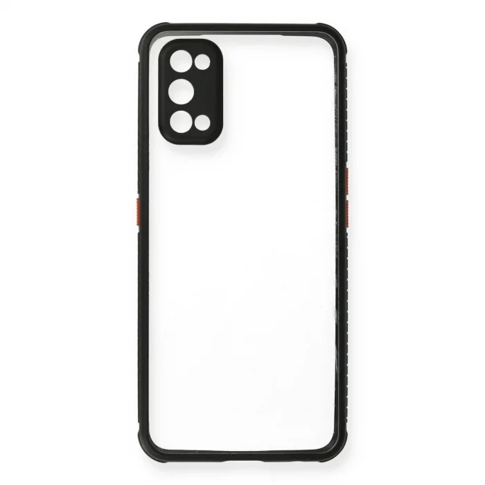 Realme 7 Pro Kılıf Miami Şeffaf Silikon - Siyah