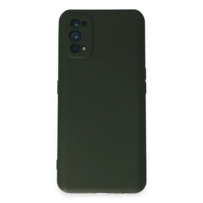 Realme 7 Pro Kılıf Nano İçi Kadife Silikon - Koyu Yeşil
