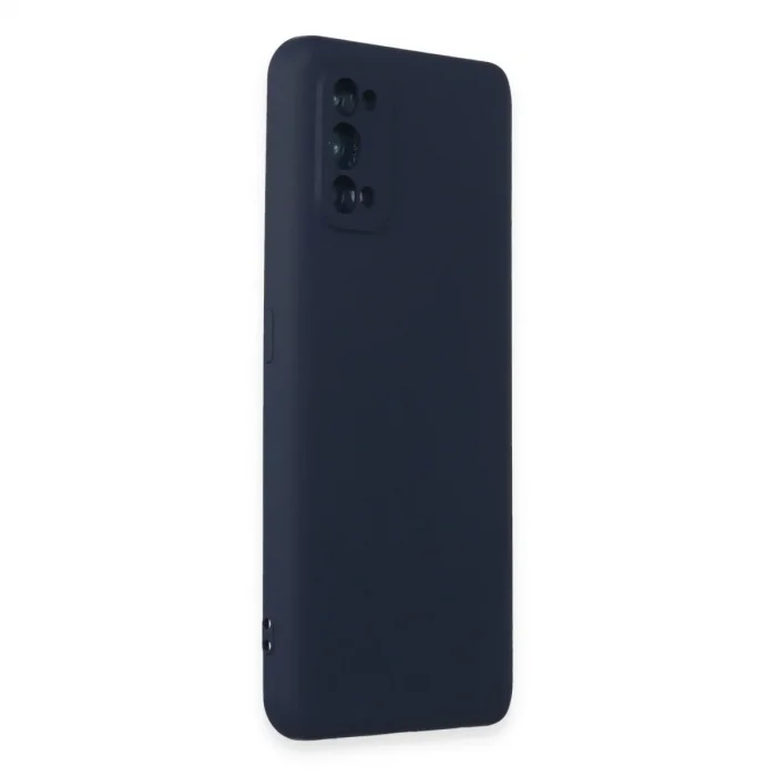Realme 7 Pro Kılıf Nano İçi Kadife Silikon - Lacivert