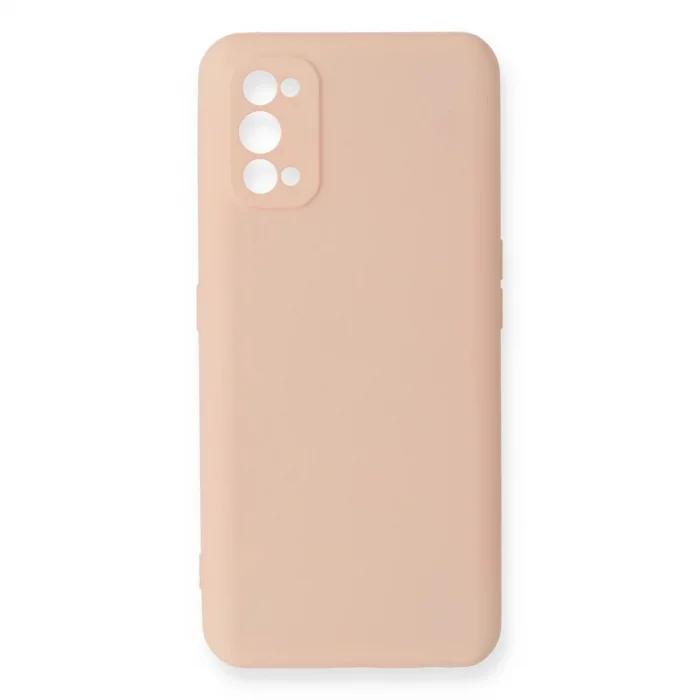 Realme 7 Pro Kılıf Nano İçi Kadife Silikon - Pudra