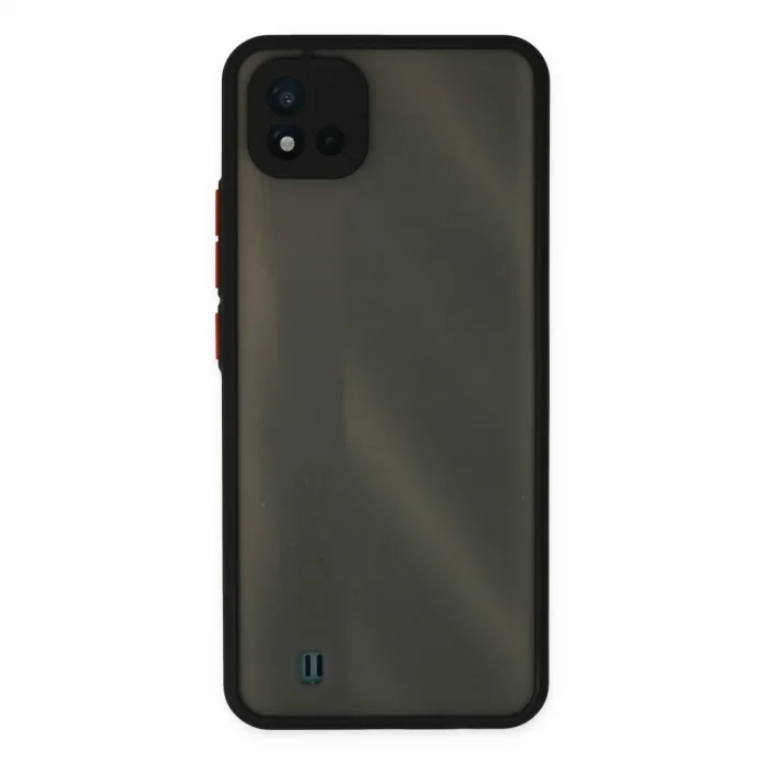Realme C11 2021 Kılıf Montreal Silikon Kapak - Siyah