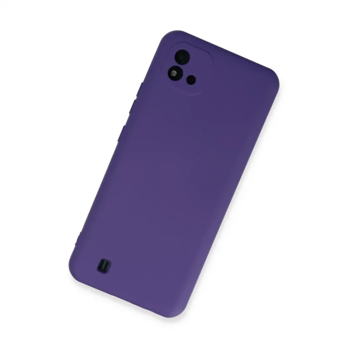 Realme C11 2021 Kılıf Nano İçi Kadife Silikon - Mor