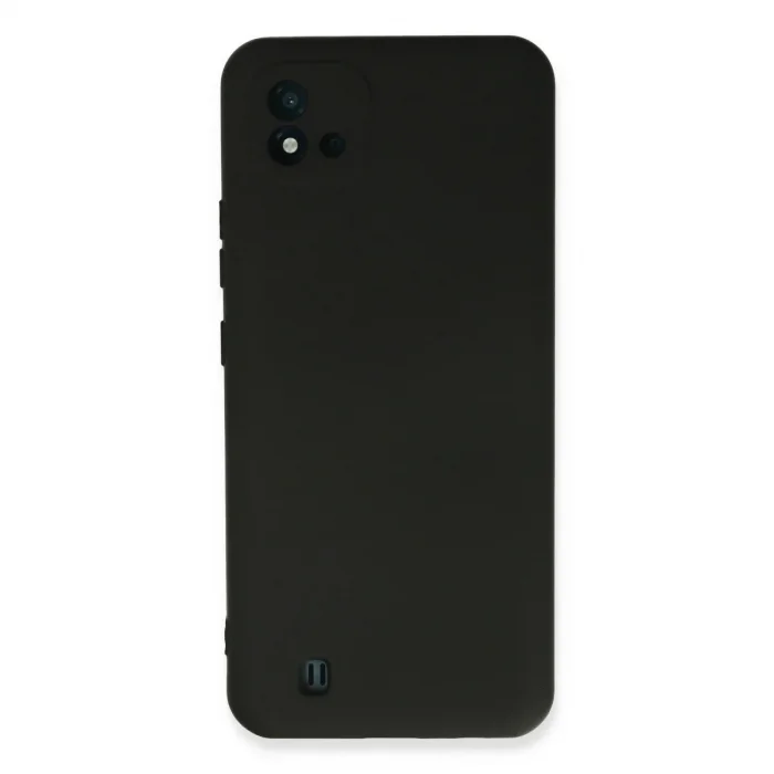 Realme C11 2021 Kılıf Nano İçi Kadife Silikon - Siyah