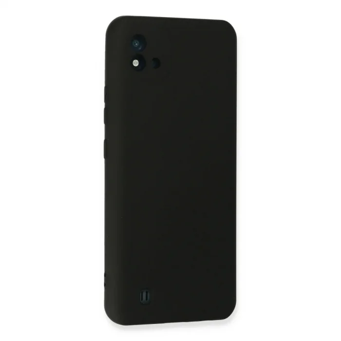 Realme C11 2021 Kılıf Nano İçi Kadife Silikon - Siyah