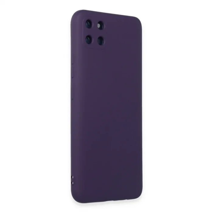 Realme C11 Kılıf Nano İçi Kadife Silikon - Mor