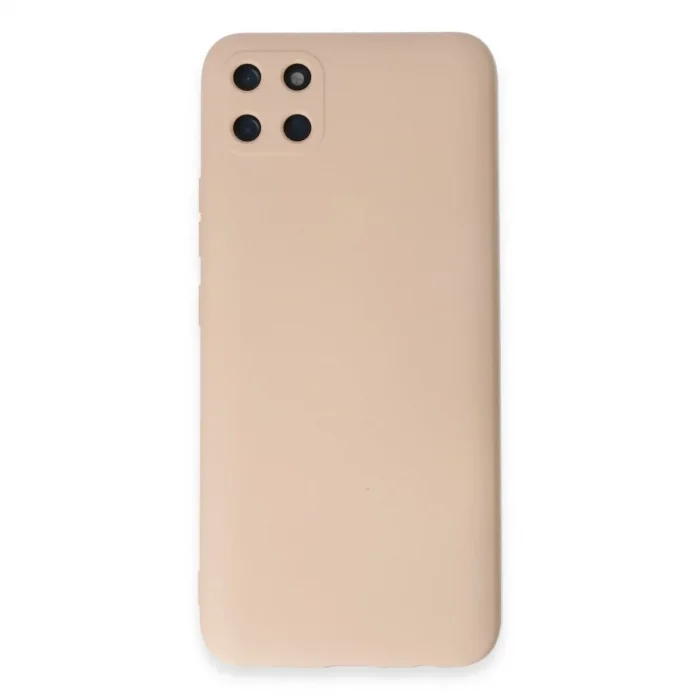 Realme C11 Kılıf Nano İçi Kadife Silikon - Pudra